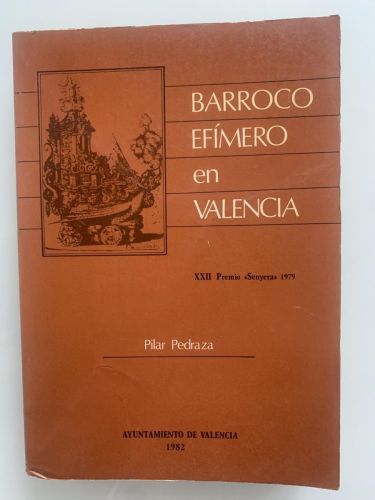 Portada del libro de BARROCO EFÍMERO EN VALENCIA