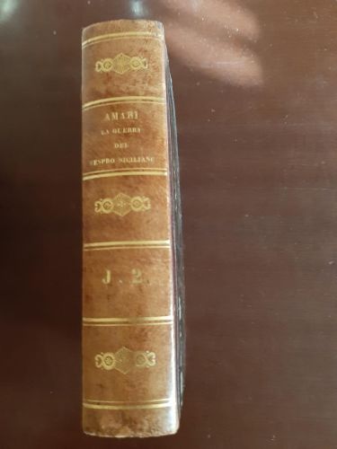 Portada del libro de LA GUERRA DEL VESPRO SICILIANO O UN PERIODO DELLE ISTORIE SICILIANE. volume primo