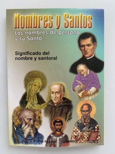 Portada del libro de NOMBRES Y SANTOS. Los nombres de persona y su Santo