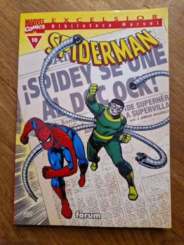 Portada del libro de Biblioteca Marvel. Spiderman 10