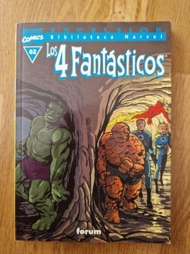 Portada del libro de Biblioteca Marvel. Los 4 fantásticos 02