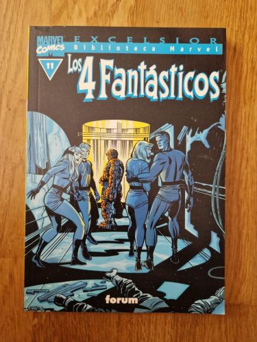 Portada del libro de Biblioteca Marvel. Los 4 fantásticos 11