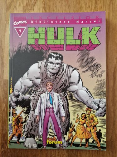 Portada del libro de Biblioteca Marvel. Hulk 01