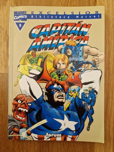 Portada del libro de Biblioteca Marvel. Capitán América 05