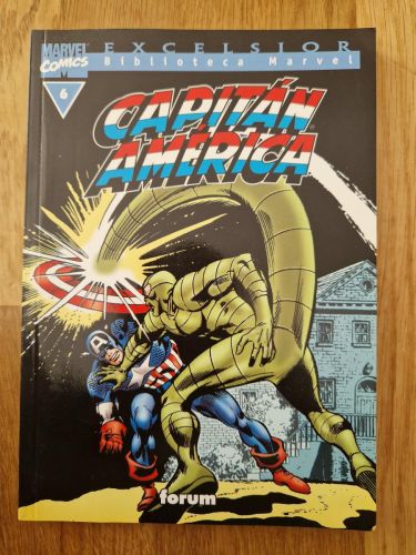 Portada del libro de Biblioteca Marvel. Capitán América 06