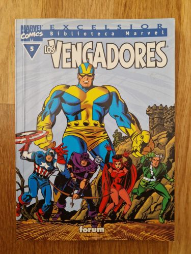 Portada del libro de Biblioteca Marvel. Los vengadores 05