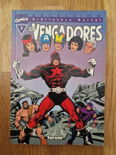 Portada del libro de Biblioteca Marvel. Los Vengadores 07
