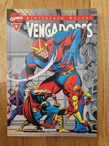 Portada del libro de Biblioteca Marvel. Los Vengadores 08