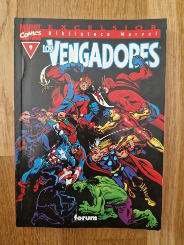 Portada del libro de Biblioteca Marvel. Los Vengadores 09