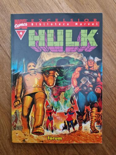 Portada del libro de Biblioteca Marvel. Hulk 04