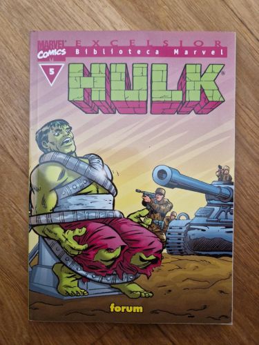 Portada del libro de Biblioteca Marvel. Hulk 05