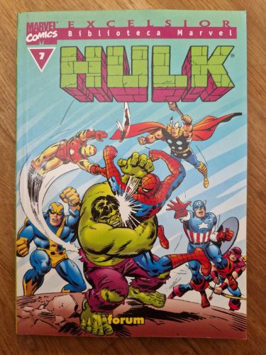 Portada del libro de Biblioteca Marvel. Hulk 07