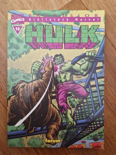 Portada del libro de Biblioteca Marvel. Hulk 13
