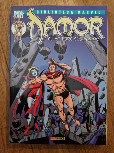 Portada del libro de Biblioteca Marvel. Namor 02