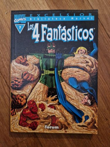 Portada del libro de Biblioteca Marvel. Los 4 Fantásticos 07