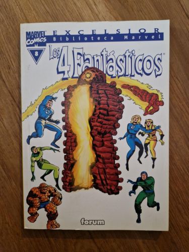 Portada del libro de Biblioteca Marvel. Los 4 Fantásticos 08