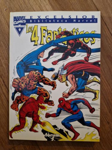Portada del libro de Biblioteca Marvel. Los 4 Fantásticos 09
