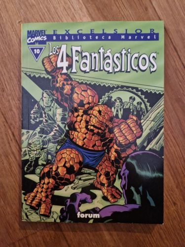 Portada del libro de Biblioteca Marvel. Los 4 Fantásticos 10