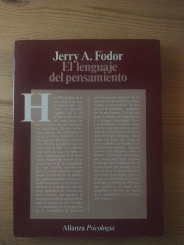 Portada del libro de EL LENGUAJE DEL PENSAMIENTO