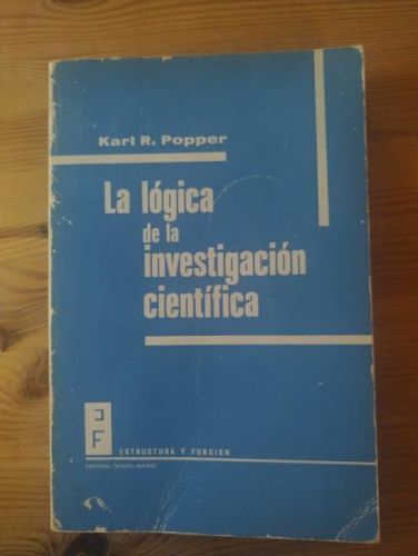 Portada del libro de LA LÓGICA DE LA INVESTIGACIÓN CIENTÍFICA