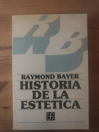 Portada del libro de HISTORIA DE LA ESTÉTICA