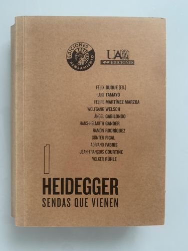Portada del libro de HEIDEGGER. SENDAS QUE VIENEN