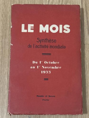 Portada del libro de Le mois. Synthèse de l'activité mondiale