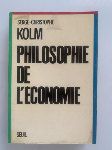 Portada del libro de PHILOSOPHIE DE L'ECONOMIE