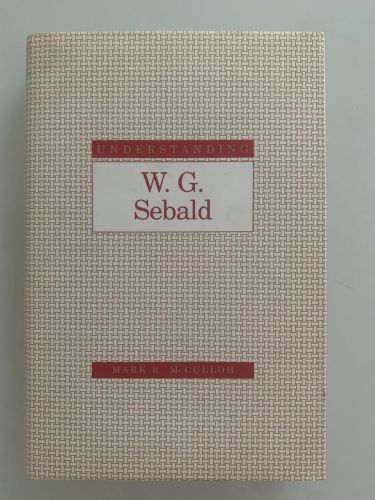 Portada del libro de UNDERSTANDING W. G. SEBALD