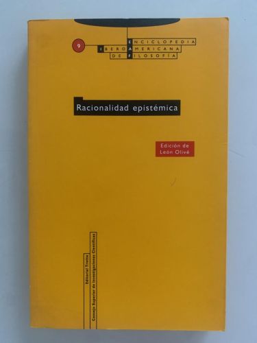Portada del libro de RACIONALIDAD EPISTÉMICA
