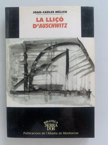 Portada del libro de LA LLIÇÓ D'AUSCHWITZ