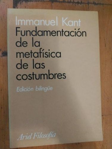 Portada del libro de FUNDAMENTACIÓN DE LA MTAFÍSICA DE LAS COSTUMBRES