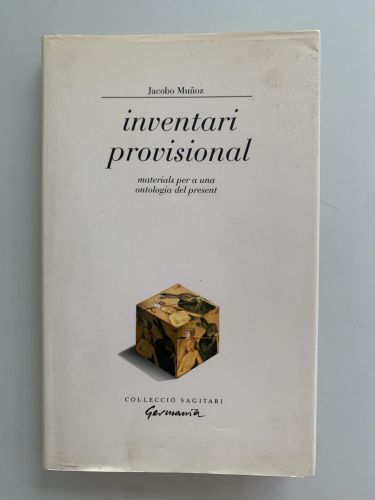 Portada del libro de INVENTARI PROVISIONAL. Materials per a una ontologia del present