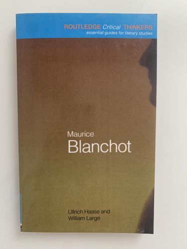 Portada del libro de MAURICE BLANCHOT