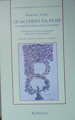 Portada del libro de Gioacchino da Fiore. Un maestro della civiltà europea.