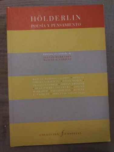 Portada del libro de HÖLDERLIN. POESÍA Y PENSAMIENTO