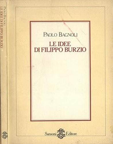 Portada del libro de Le idee di Filippo Burzio
