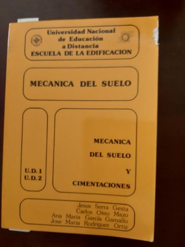 Portada del libro de mecánica del suelo mecánica del suelo y cimentaciones