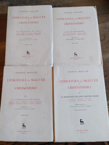 Portada del libro de LITERATURA DEL SIGLO XX Y CRISTIANISMO (4 tomos - completo)