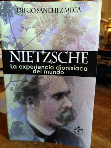 Portada del libro de Nietzsche. La experiencia dionisíaca del mundo.