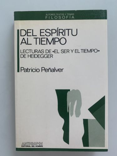 Portada del libro de DEL ESPÍRITU AL TIEMPO. Lecturas de 