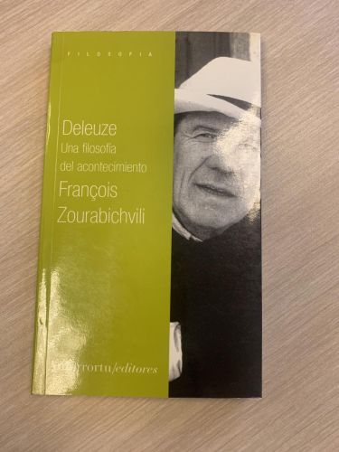 Portada del libro de DELEUZE. Una filosofía del acontecimiento