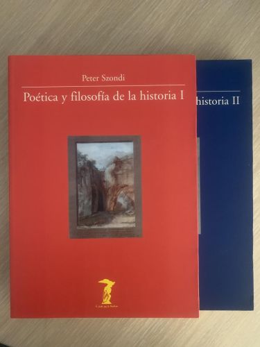 Portada del libro de POÉTICA Y FILOSOFÍA DE LA HISTORIA I y II (2 tomos)