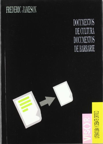 Portada del libro de DOCUMENTOS DE CULTURA, DOCUMENTOS DE BARBARIE