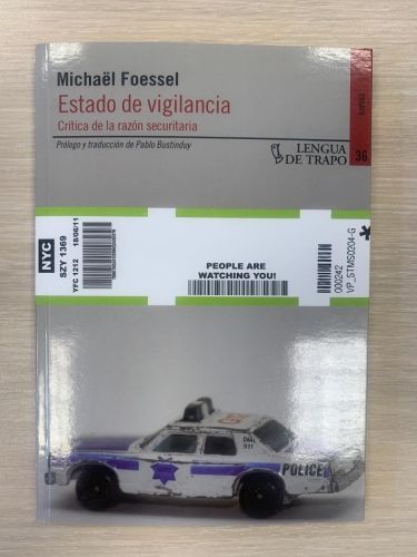 Portada del libro de ESTADO DE VIGILANCIA. Crítica de la razón securitaria