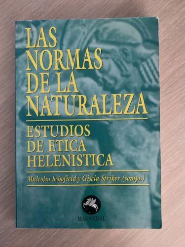 Portada del libro de NORMAS DE LA NATURALEZA. Estudios de ética helenística