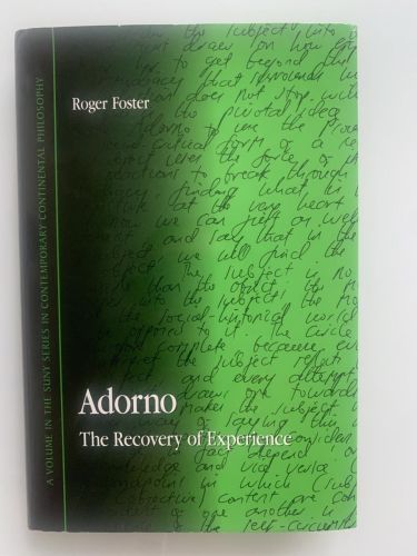Portada del libro de ADORNO: THE RECOVERY OF EXPERIENCE