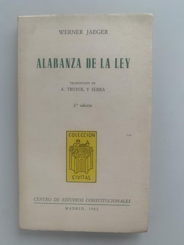 Portada del libro de ALABANZA DE LA LEY