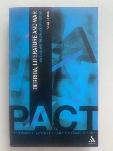 Portada del libro de DERRIDA, LITERATURE AND WAR. Absence and the chance of meeting