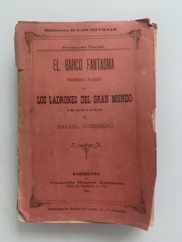 Portada del libro de EL BARCO FANTASMA (primera parte de LOS LADRONES DEL GRAN MUNDO)